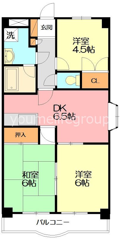 ＴＥＫ藤沢ハイツ 305号室 間取り
