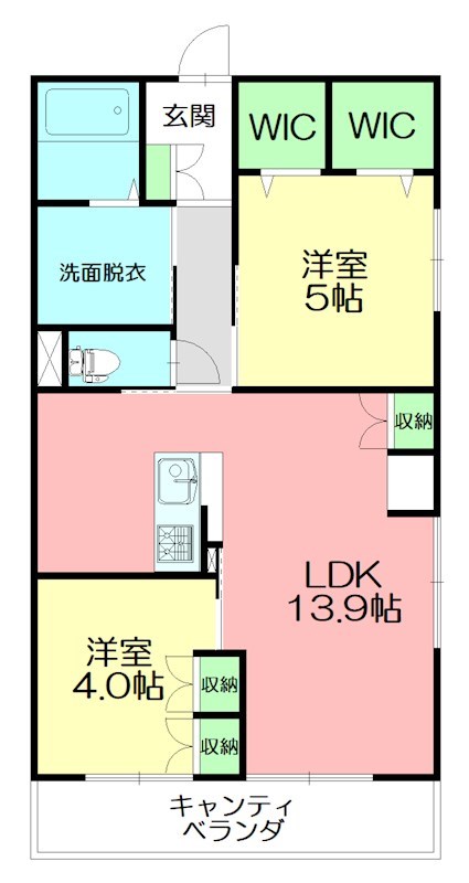 アクアシティ湘南 205号室 間取り
