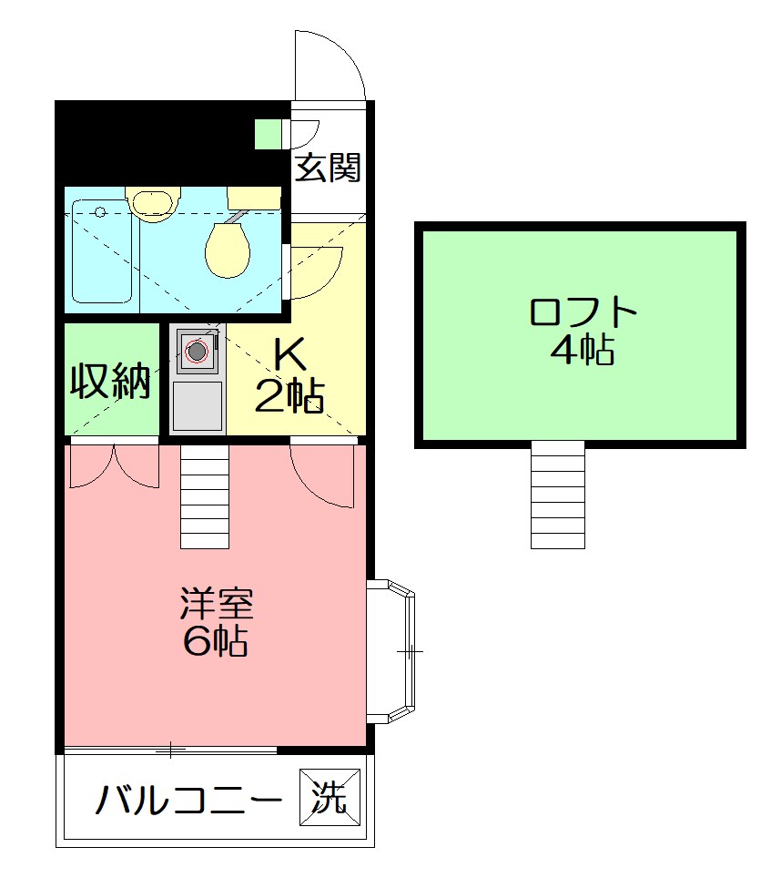 ケントハウス 201号室 間取り