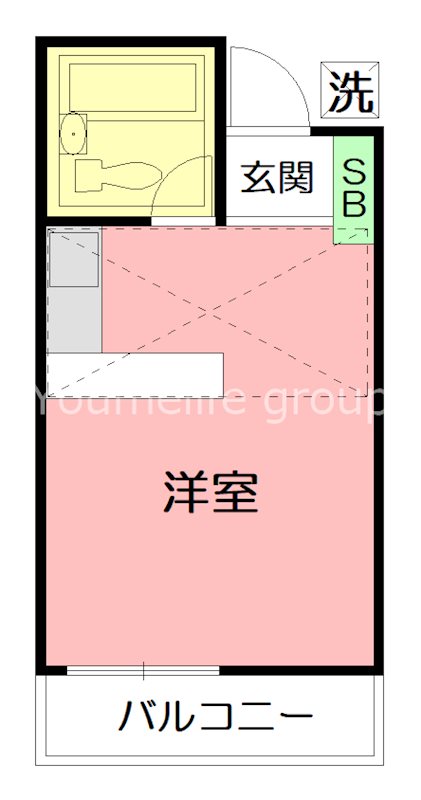ドルチェ神保 202号室 間取り