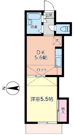 クロシェット御殿 105号室 間取り
