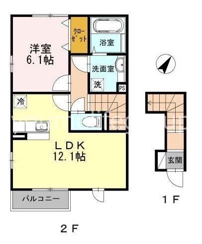 ディアベルジュ湘南　α館 201号室 間取り