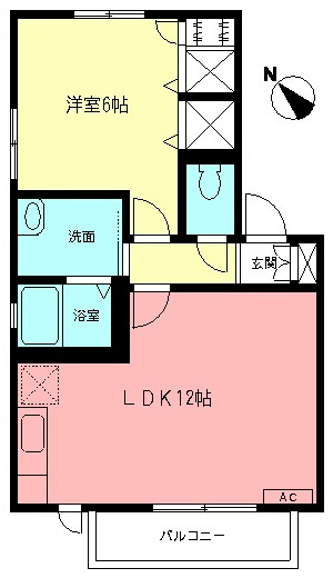 プリマベーラ 201号室 間取り