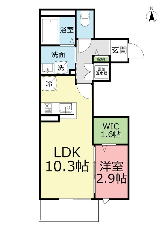 湘南ガーデン美々 103号室 間取り