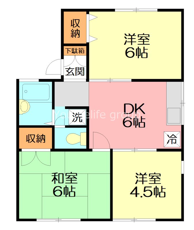 ファインハウス上矢部 201号室 間取り