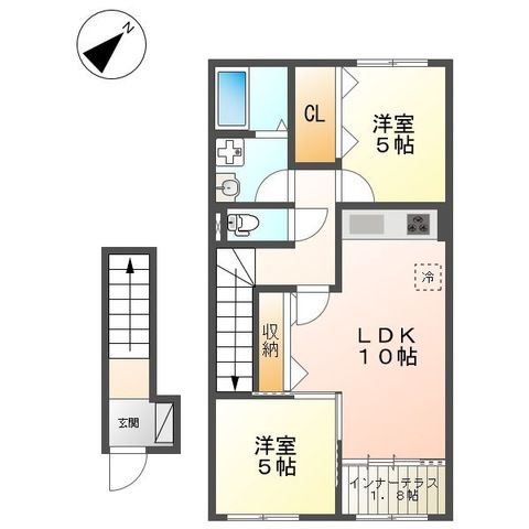 エクセレントＹＫⅡ 202号室 間取り