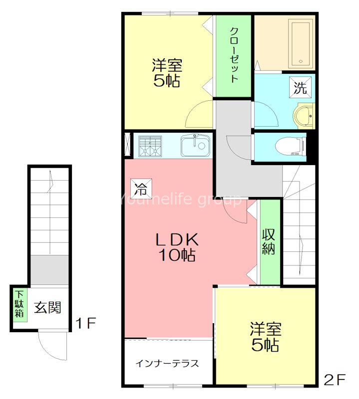 エクセレントＹＫⅡ 203号室 間取り