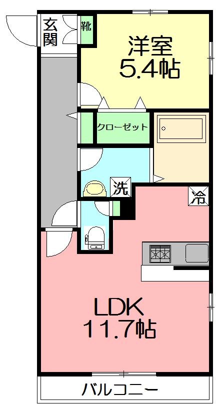 アンフィル湘南 301号室 間取り
