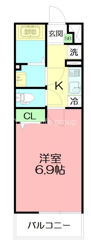 リブリ・厚木旭町Ⅱ 201号室 間取り