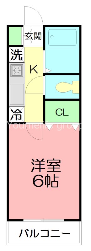 エレガンス鵠沼 202号室 間取り
