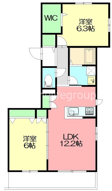 リヴェーラ鵠沼Ｋ 302号室 間取り