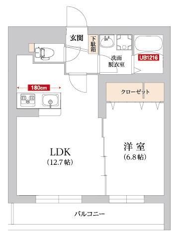トレリッシュ湘南 104号室 間取り