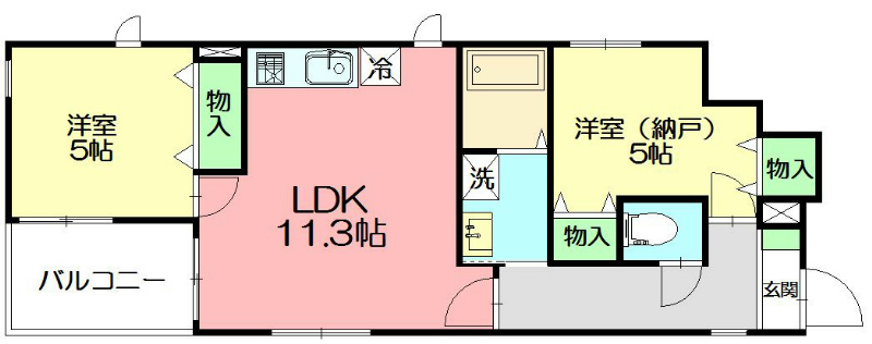 Rivage鎌倉 201号室 間取り