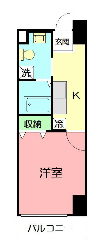 パサージャ  702号室 間取り