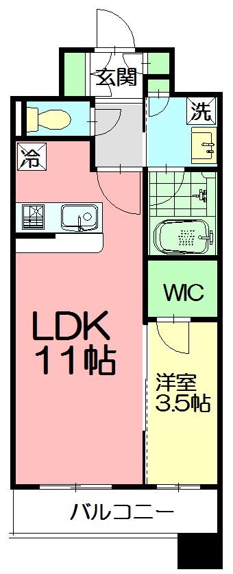 プラハ湘南藤沢ブリエ  1102号室 間取り