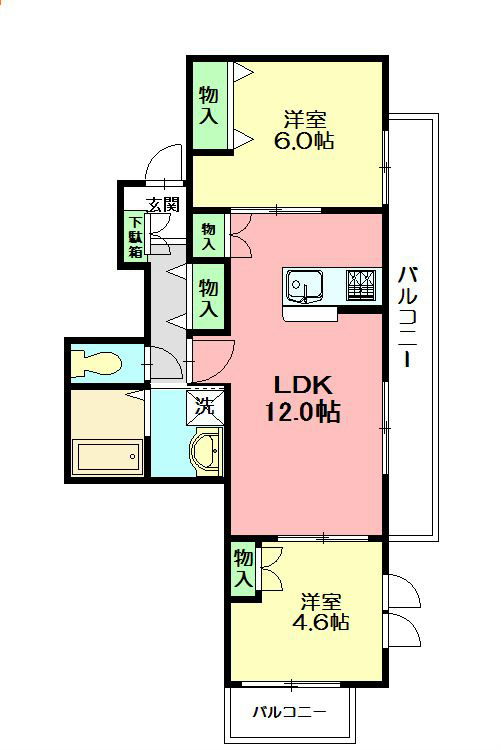 RIZE鎌倉A 203号室 間取り