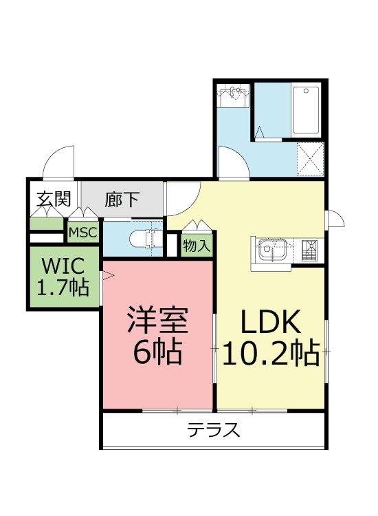 メゾンY 201号室 間取り