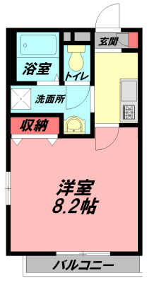 メゾン　サザン 201号室 間取り