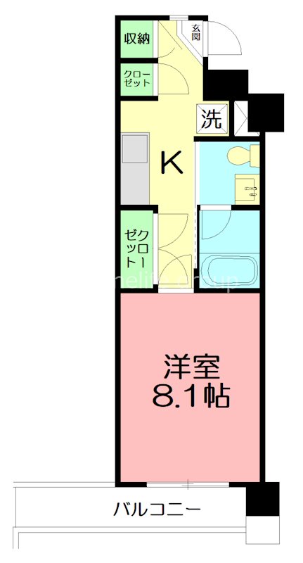 コンフォートタウン大船 604号室 間取り