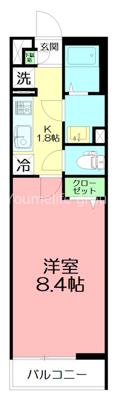 リブリ・コウゲン大和 201号室 間取り