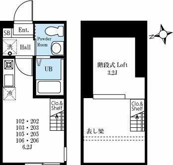 ハーミットクラブハウス戸塚Ⅳ 103号室 間取り