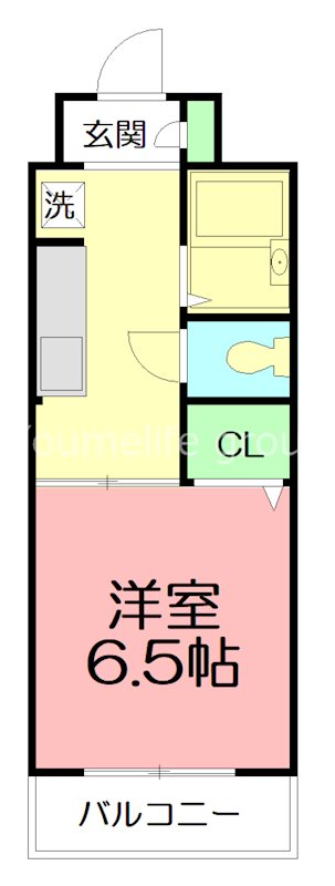 アルファコート鵠沼 106号室 間取り