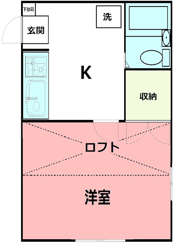 フレックスⅢ 104号室 間取り