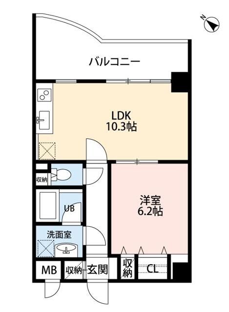 レガート横浜 306号室 間取り