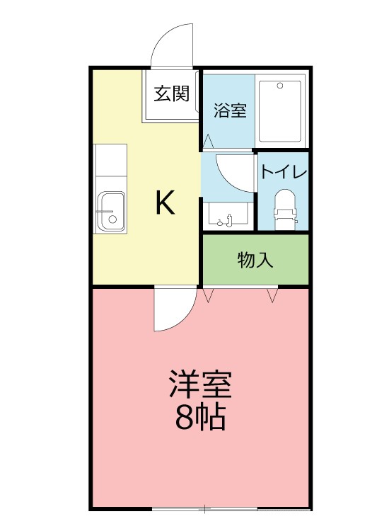 セゾンキタカド 202号室 間取り