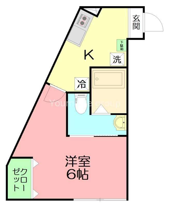 ベイルーム辻堂元町Ⅱ 204号室 間取り