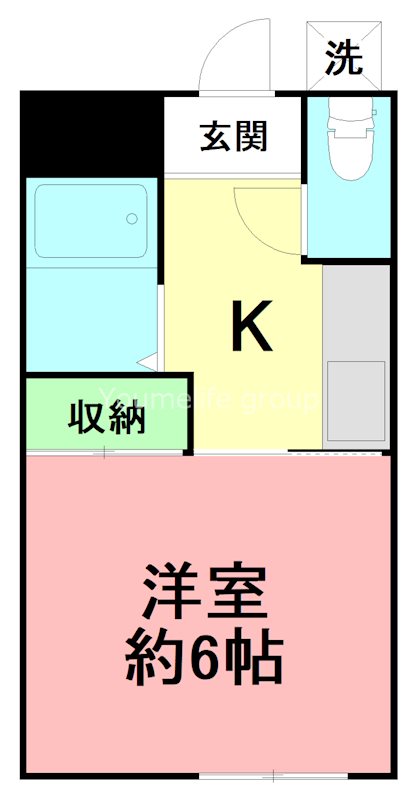大根スカイリッチマンション 201号室 間取り