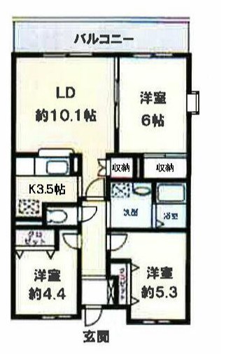 羽黒壱番館 305号室 間取り
