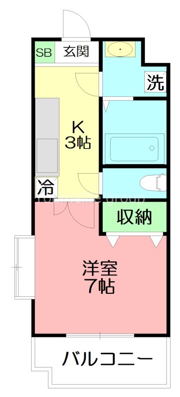 グランマノワール 106号室 間取り