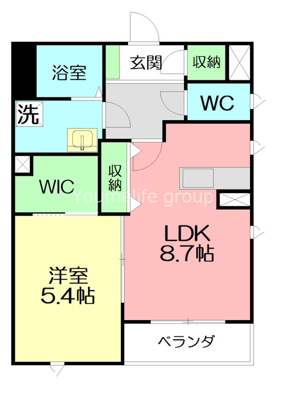 レラ　パセオ 202号室 間取り