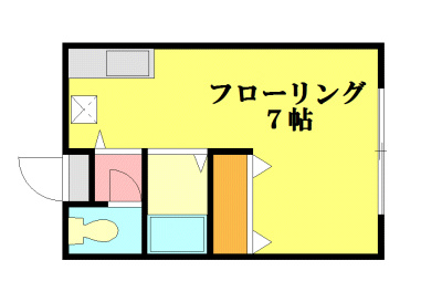 大山荘 201号室 間取り