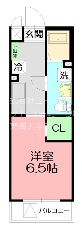 カレッジヒルズE 202号室 間取り