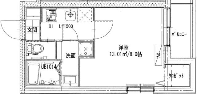 パークビュー本厚木 504号室 間取り