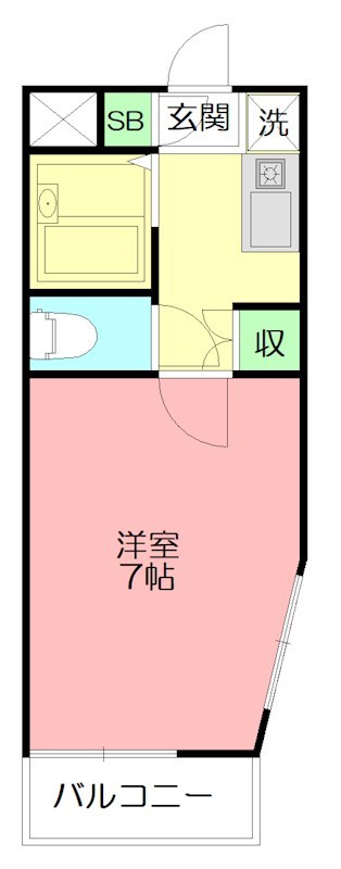 横浜元町ガーデンⅠ 303号室 間取り