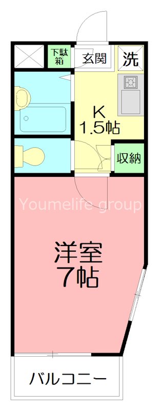 横浜元町ガーデンⅠ 303号室 間取り