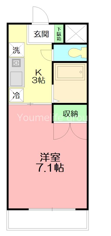メゾン榎木町 402号室 間取り
