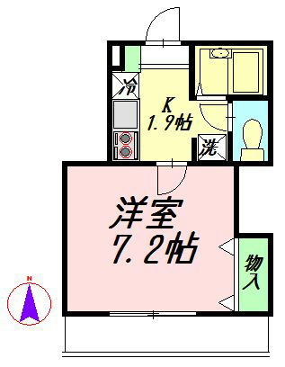 アルベルゴ 103号室 間取り