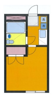 RARA善行 204号室 間取り