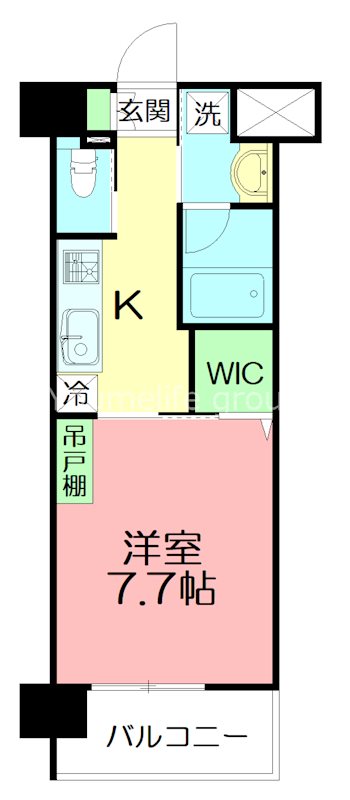 エクセラ湘南 602号室 間取り