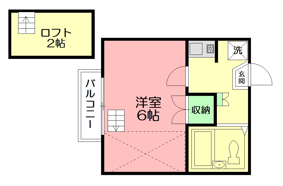 コーラル鵠沼 205号室 間取り