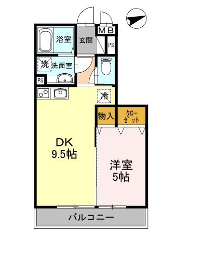 カリーサビラー 305号室 間取り