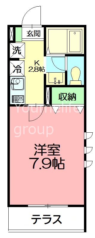 カサレア湘南 101号室 間取り