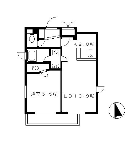 Cube川名126（キューブカワナ） 202号室 間取り