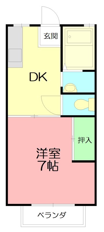 ガーデンハイツ 102号室 間取り