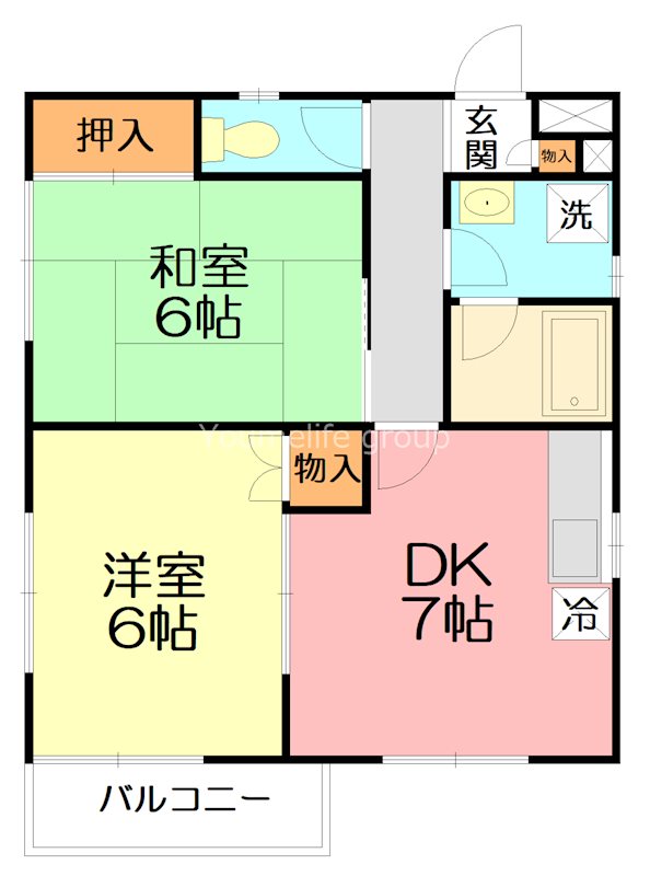 ルミエール湘南 205号室 間取り