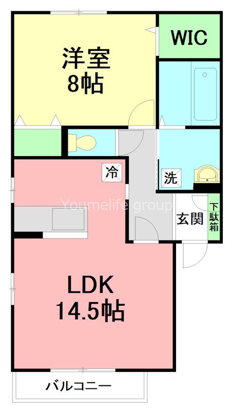 エスペランサB 201号室 間取り